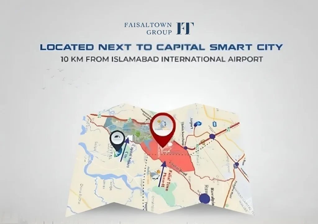 Faisal Town location map