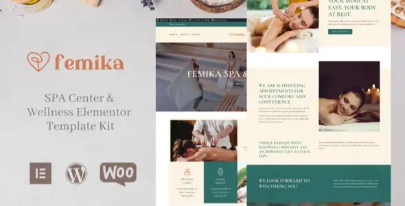 Femika – Spa Center & Wellness Elementor Template Kit